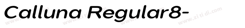 Calluna Regular8字体转换